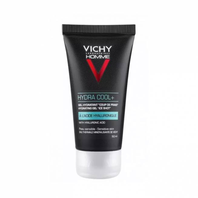 "Vichy Homme Hydra Cool+" drėkinamasis gelis veidui ir akims 50ml