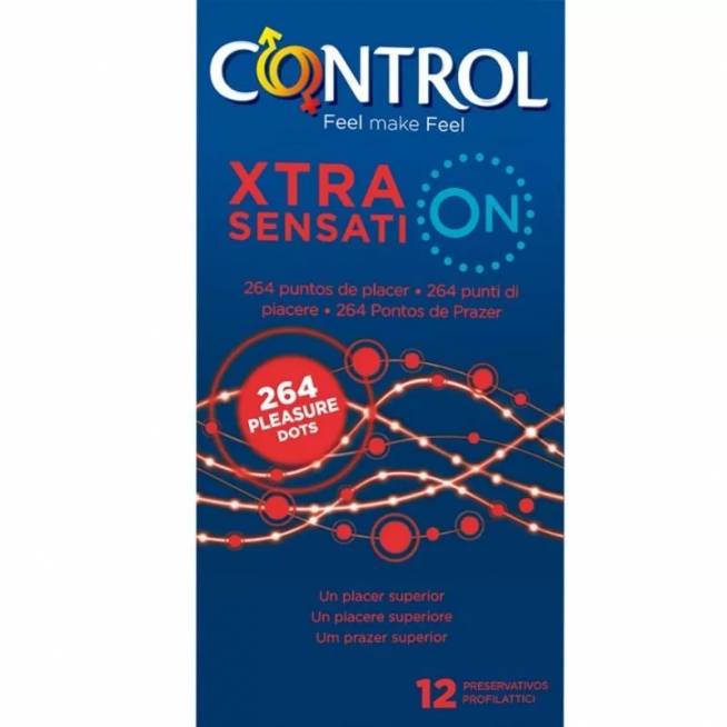 Prezervatyvai Control Xtra Sensation 12 vienetų