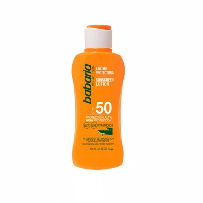 "Babaria" apsauginis losjonas nuo saulės su alaviju Spf50 100ml