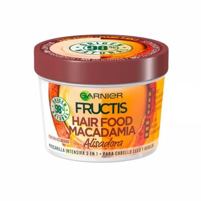 "Garnier Fructis Hair Food Macadamia Smoothing Mask" 390ml