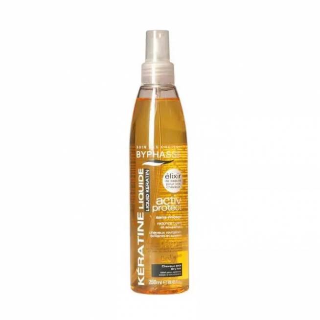 "Byphasse Liquid Keratin Activ Protect" apsaugo sausus plaukus 250ml