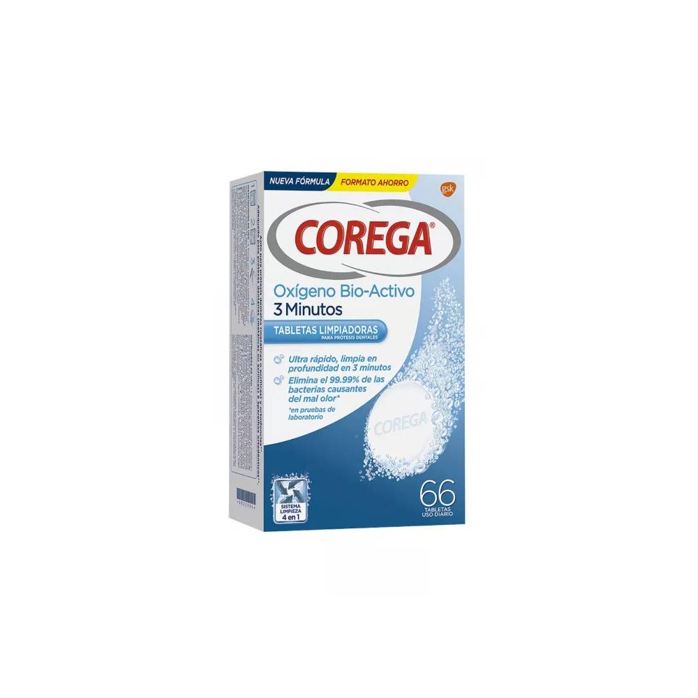 "Corega Active Oxygen" 3 minutės 66 tabletės 