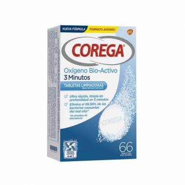 "Corega Active Oxygen" 3 minutės 66 tabletės 