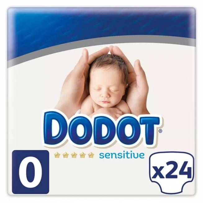 "Dodot Protection Plus Sensitive T-0" 24 vienetai