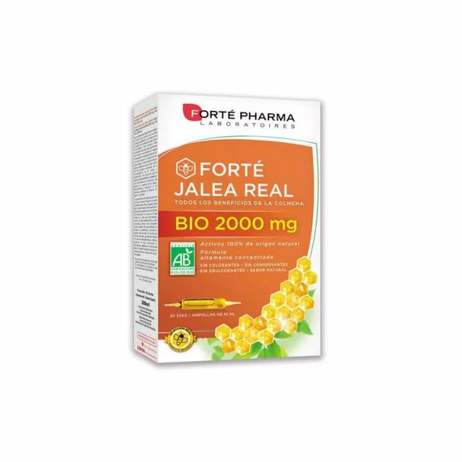 "Forté Pharma" bičių pienelis 2000mg 20 buteliukų