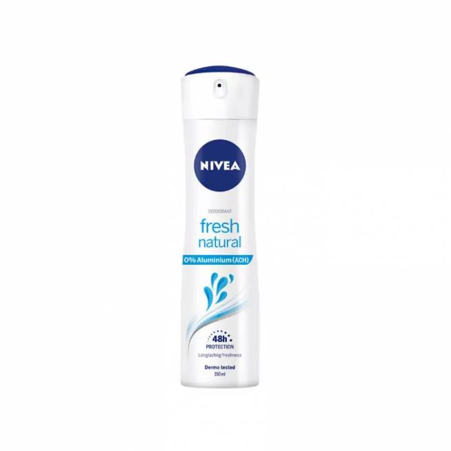 "Nivea Fresh Natural" 0 % aliuminio dezodorantas purškiklis 150 ml