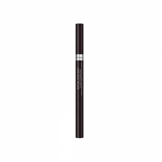 "Rimmel London Brow This Way Fill And Sculp Eyebrow Definer 004 Soft Black 0,25g