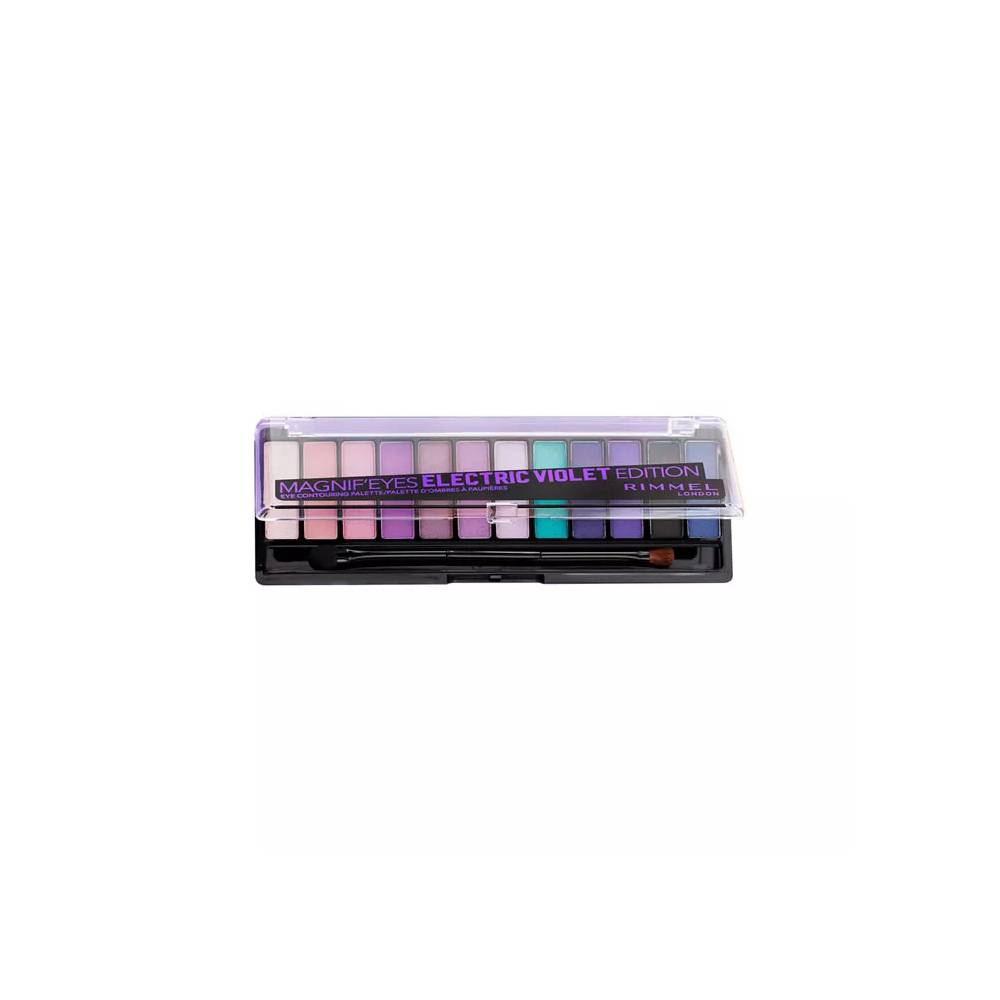 Rimmel London Magnif'Eyes akių šešėlių paletė 008 Electric Violet 12 atspalvių