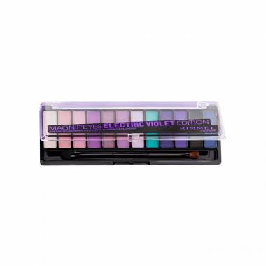 Rimmel London Magnif'Eyes akių šešėlių paletė 008 Electric Violet 12 atspalvių