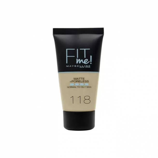 "Maybelline Fit Me Matte + Poreless Foundation" 118 Nude 30ml