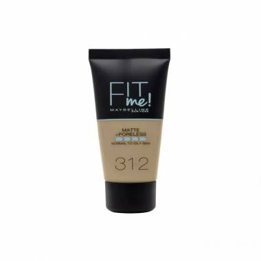 "Maybelline Fit Me Matte + Poreless Foundation 312 Golden" 30ml