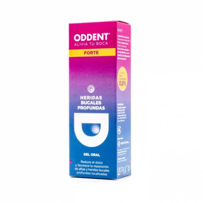 Oddent Forte geriamasis gelis gilioms burnos žaizdoms 8ml