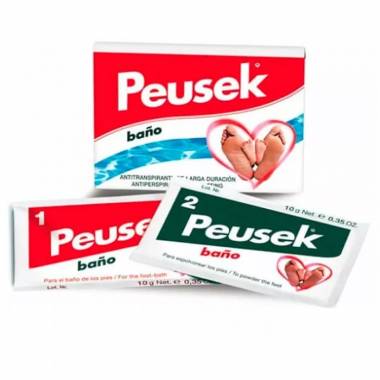 "Peusek" antiperspirantinė vonelė kojoms 2 paketėliai 20g