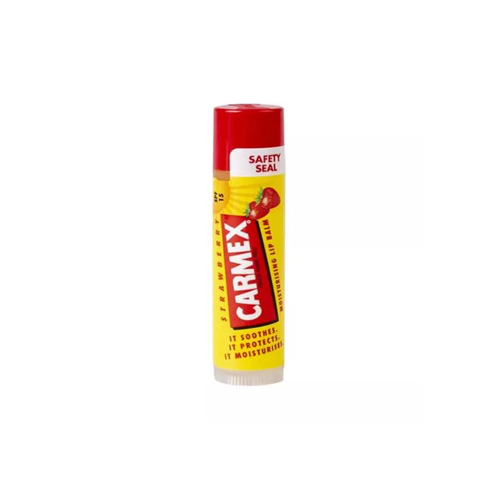 "Carmex" braškių drėkinamasis lūpų balzamas Spf15