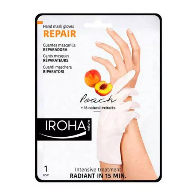 "Iroha Nature Peach Hand y Nail Mask Gloves Repair