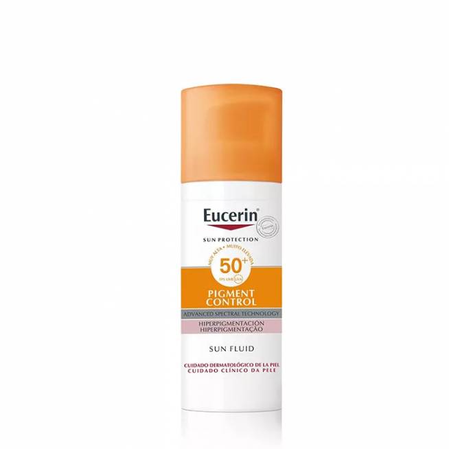 "Eucerin" apsauginis skystis nuo saulės Pigmentų kontrolė Spf50 Nuo hiperpigmentacijos nukentėjusi oda 50ml