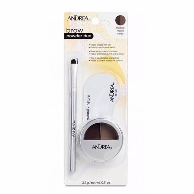 "Eurostyle" Cejas Andrea Powder Duo Marron Medio 1un