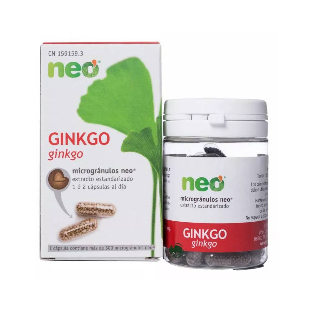 Neo Ginkgo Biloba mikrogranulės 45 kapsulės