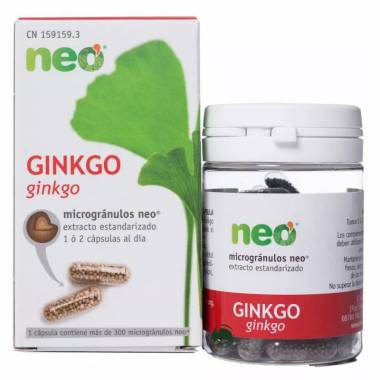 Neo Ginkgo Biloba mikrogranulės 45 kapsulės