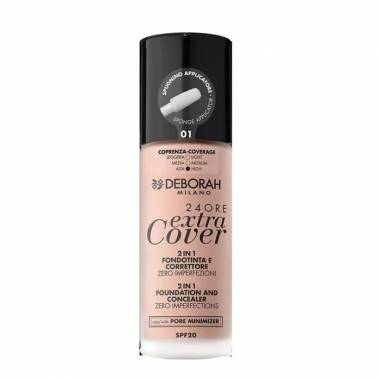 Deborah Milano 24 Ore Extra Cover 2 in 1 Spf20 01 30ml