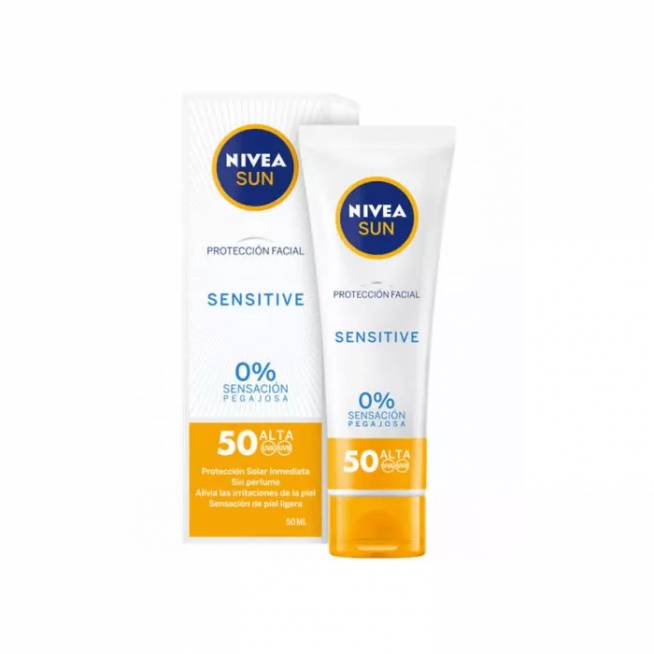 "Nivea Sun Facial Sensitive Spf50" 50ml