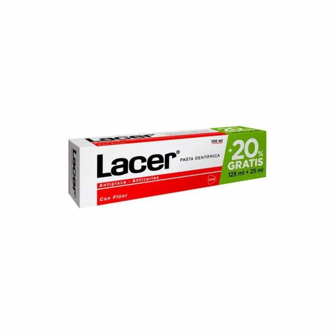 Lacer dantų pasta 125 25ml nemokamai