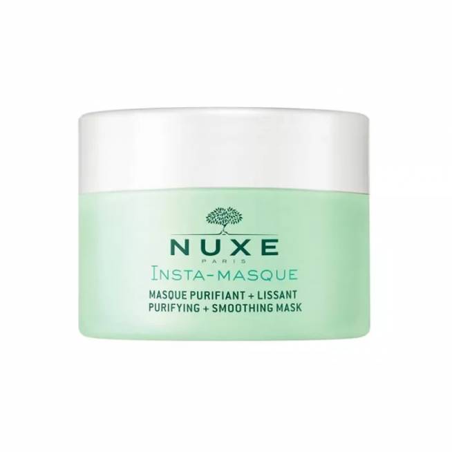 "Nuxe Insta-Masque" valomoji + išlyginamoji kaukė su rožėmis ir moliu 50ml