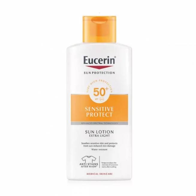 "Eucerin Sensitive Protect" losjonas nuo saulės "Extra Light Spf50+" 400ml