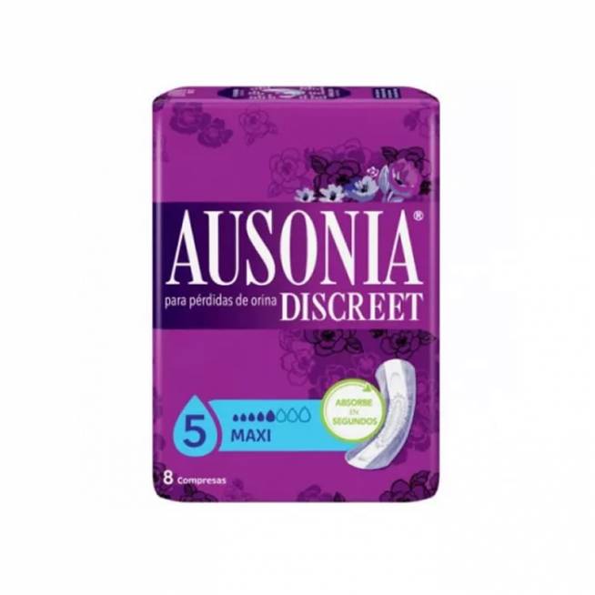 "Ausonia Discreet" higieniniai rankšluosčiai "Maxi Urinary Incontinence" 8 vienetai