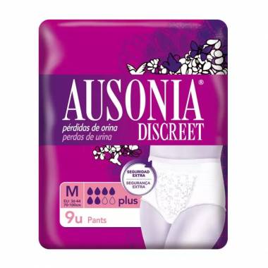 "Ausonia Discreet M Plus" kelnės 9 vienetai