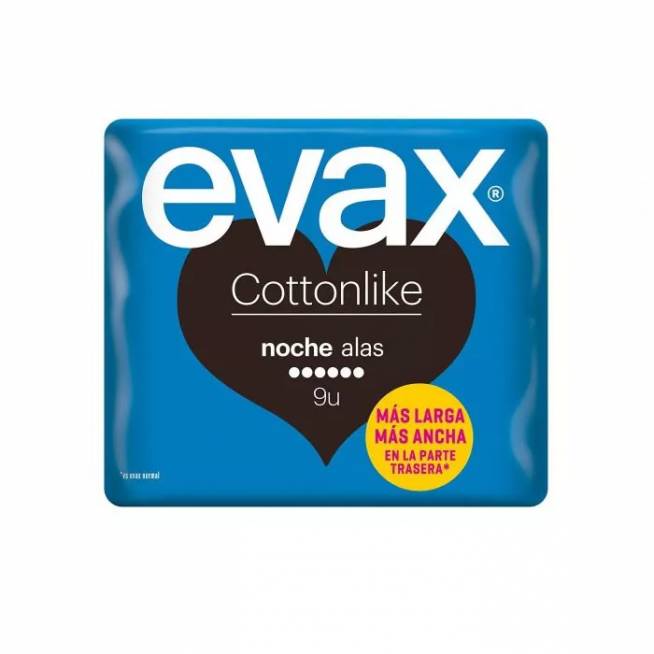 "Evax Cottonlike Night With Wings" higieniniai rankšluosčiai 9 vnt