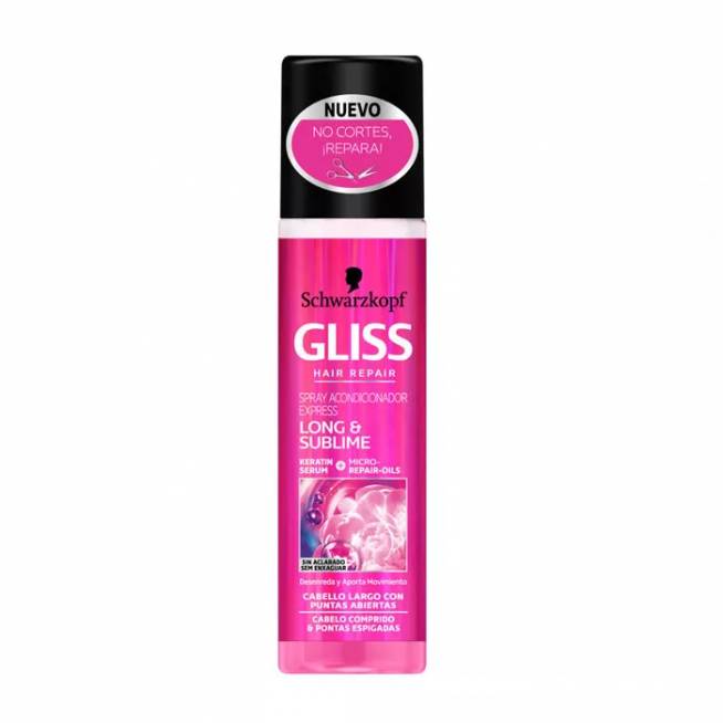 Schwarzkopf Gliss Gliss Long And Sublime kondicionierius purškiamasis purškiklis Express 200ml