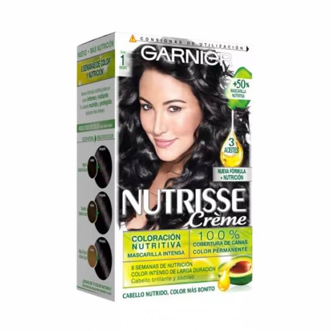 "Garnier Nutrisse" maitinamasis kremas Color 1 Black