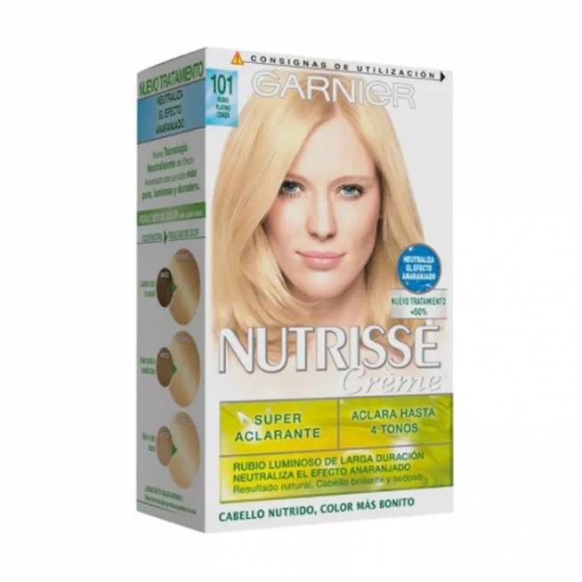 "Garnier Nutrisse Nourishing Color Cream 101 Platinum Ash Blonde