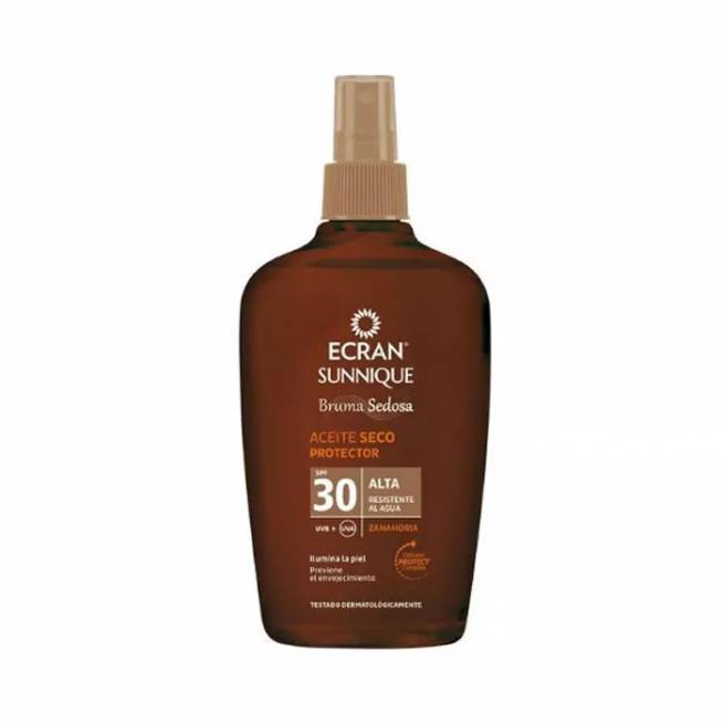 Ecran Sunnique Silky Mist apsauginis sausas aliejus Spf30 100ml