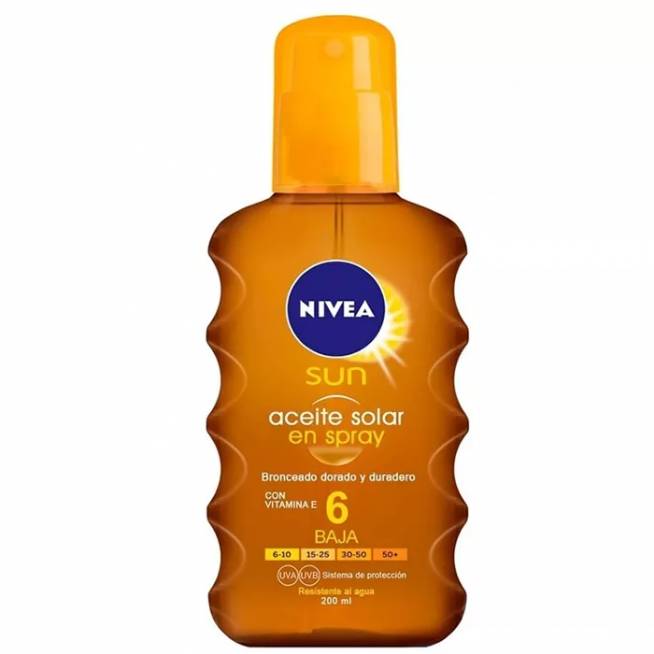 "Nivea" purškiamas aliejus nuo saulės Spf 6 200ml