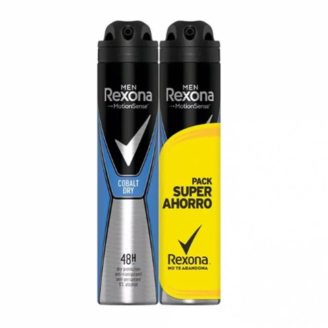 "Rexona Men Motion Sense Cobalt Dry Deodorant Spray" 2x200ml