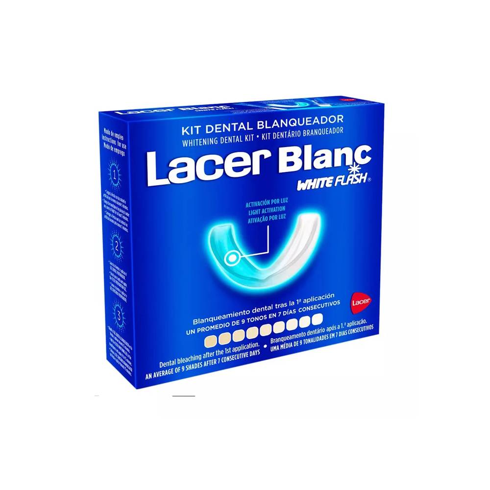 Lacer Blanc baltos spalvos blykstės rinkinys iš 3 dalių