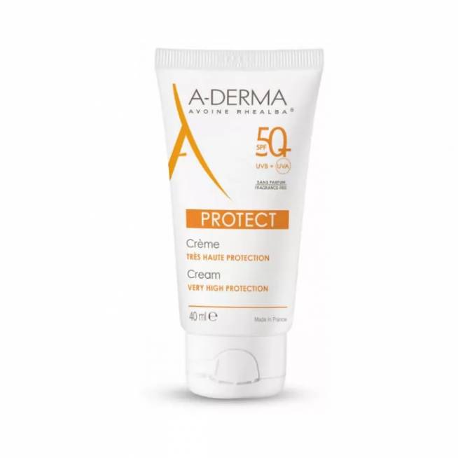 "A-Derma Protect" apsauginis kremas be kvapiklių Spf50 + 40ml