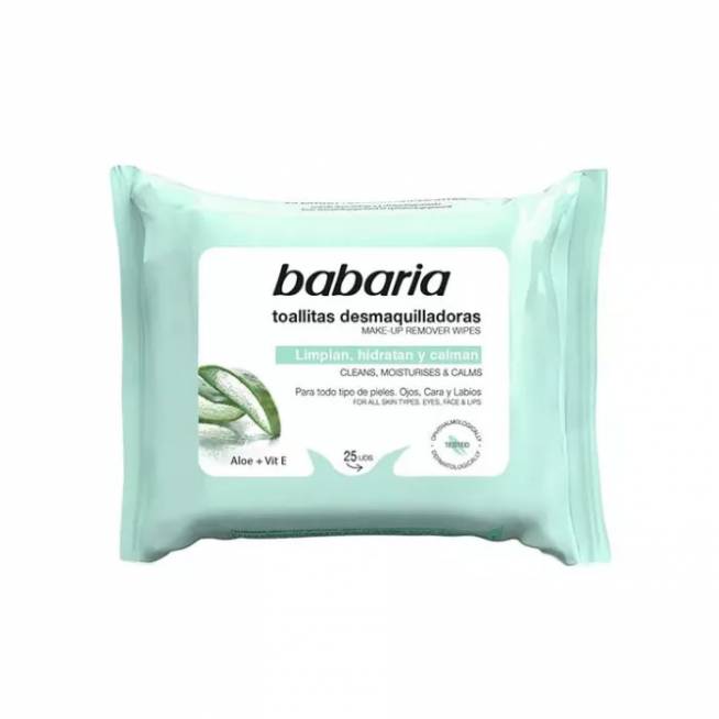 Babaria Aloe Vera veido valymo servetėlės 25 vnt