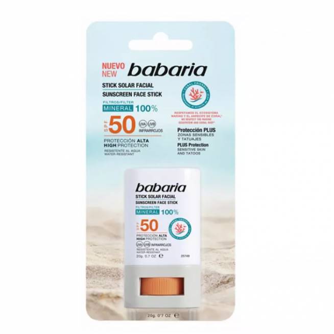 "Babaria" apsauginis veido kremas nuo saulės Spf50 20g