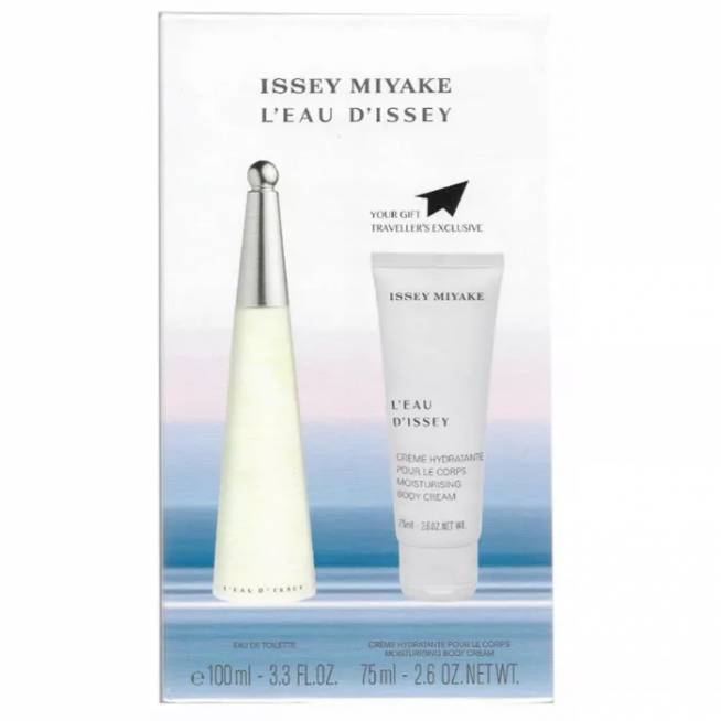 Issey Miyake L'Eau D'Issey Eau De Toilette Spray 100ml rinkinys 2 vnt