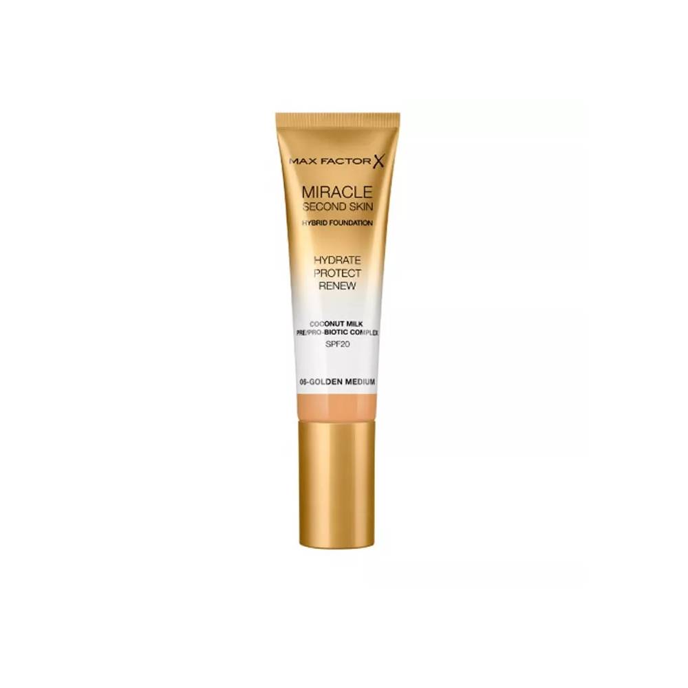 "Max Factor Miracle Second Skin Spf20 6 Golden Medium" 30 ml