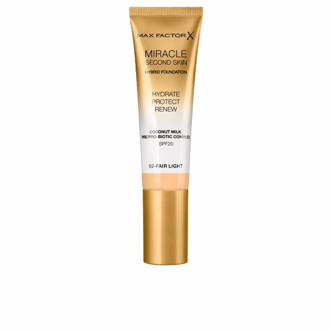 "Max Factor Miracle Second Skin Spf20 2 Fair Light" 30 ml