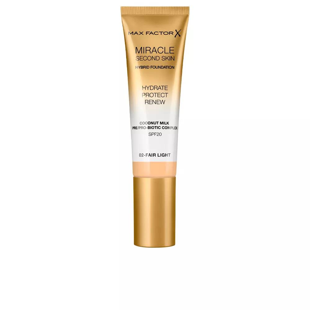 "Max Factor Miracle Second Skin Spf20 2 Fair Light" 30 ml