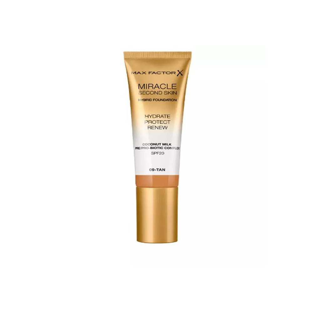 "Max Factor Miracle Second Skin Spf20 9 Tan" 30 ml