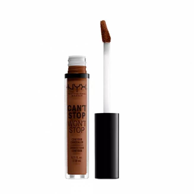 Nyx Can´t Stop Won´t Stop Pilnai dengiantis kontūro maskuoklis Mocha 3,5ml