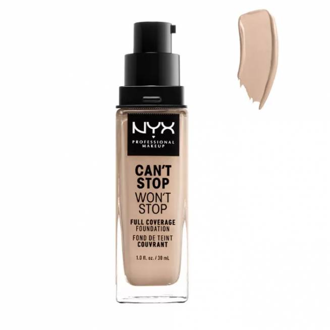 Nyx Can´t Stop Won´t Stop pilnai dengiantis makiažo pagrindas Alabaster 30ml