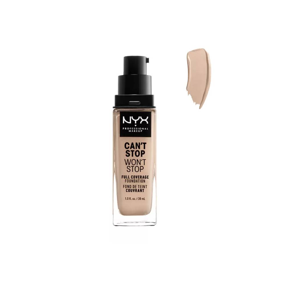 Nyx Can´t Stop Won´t Stop pilnai dengiantis makiažo pagrindas Alabaster 30ml