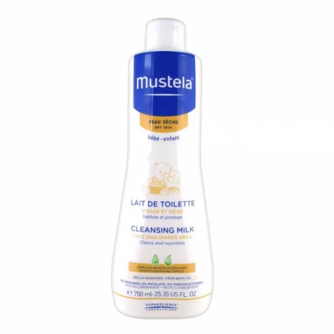 "Mustela" valomasis pienelis sausai odai 750ml